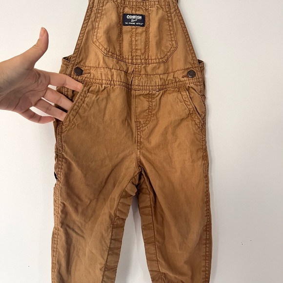OshKosh B'gosh Kids Brown Overalls - Picture 2 of 6